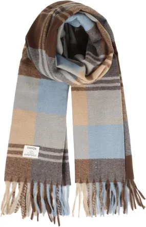 2024 Women's Winter Large Warm Shawl Classic Tassel Plaid Oversized Scarf Scarf Thick Scarf