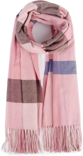 2024 Women's Winter Large Warm Shawl Classic Tassel Plaid Oversized Scarf Scarf Thick Scarf