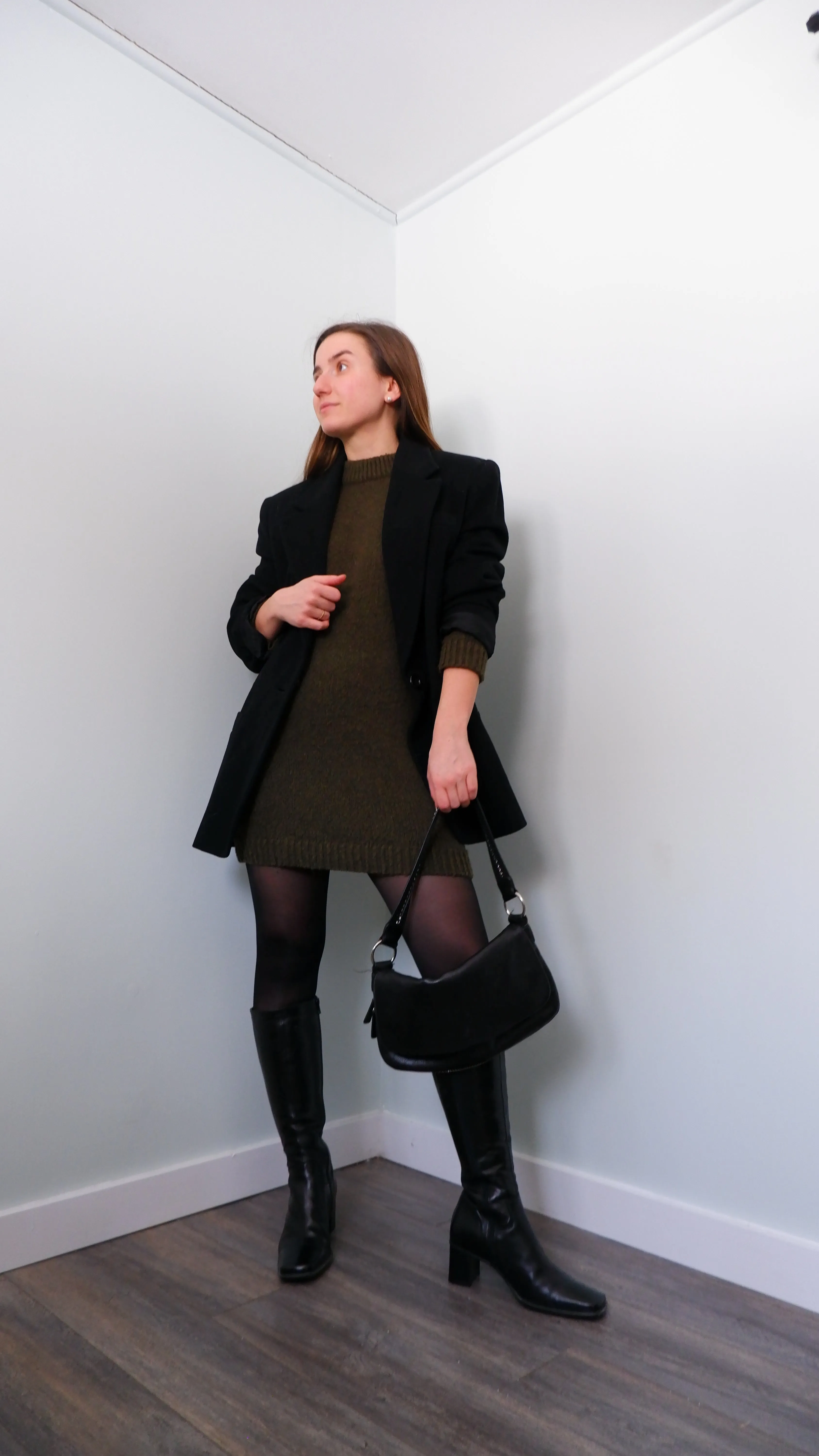 90s Wool & Cashmere Soft Longline Blazer - L/XL