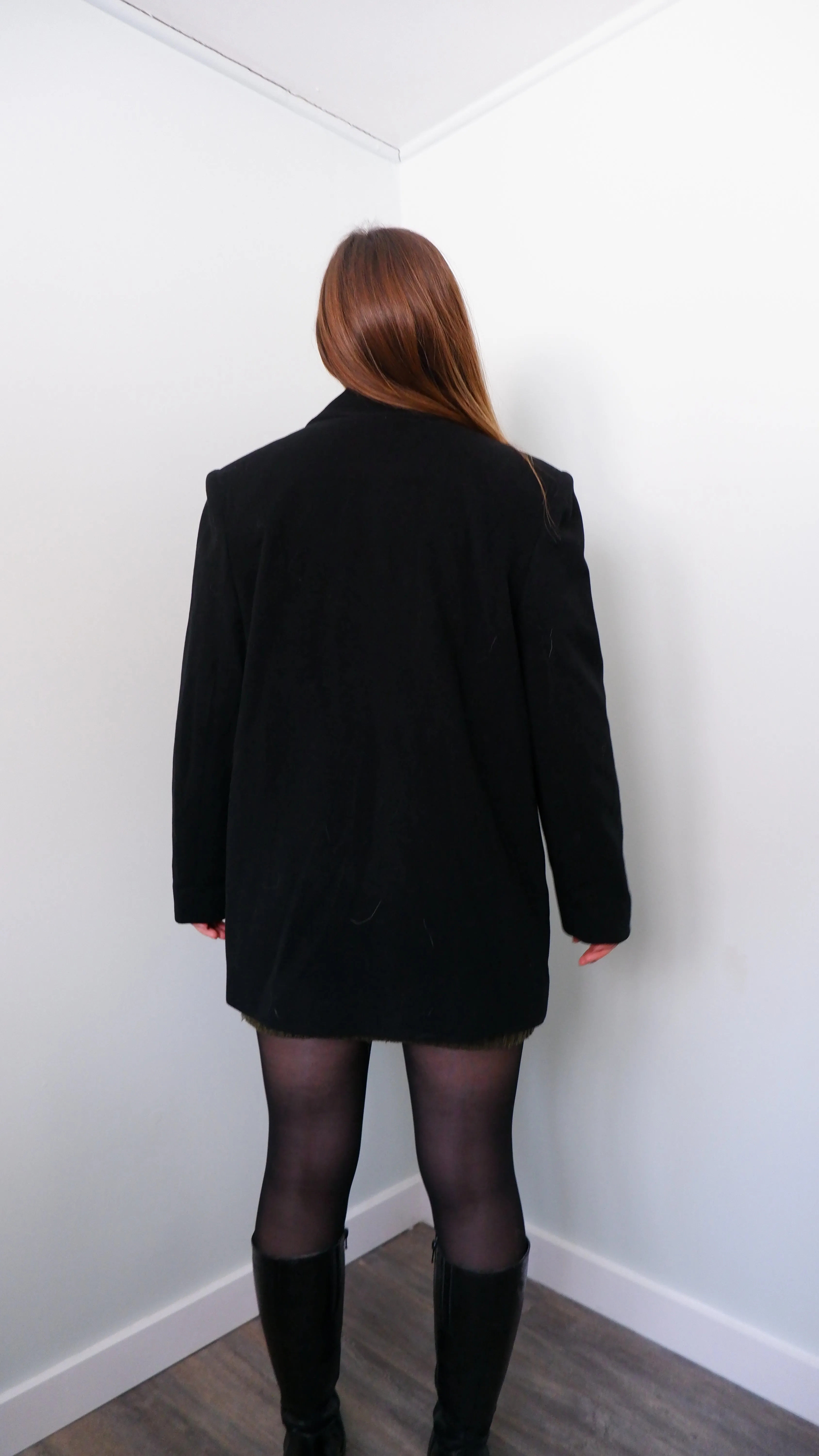 90s Wool & Cashmere Soft Longline Blazer - L/XL