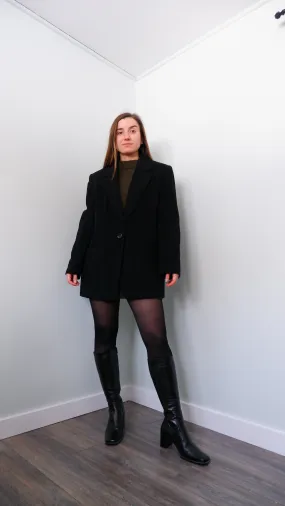 90s Wool & Cashmere Soft Longline Blazer - L/XL