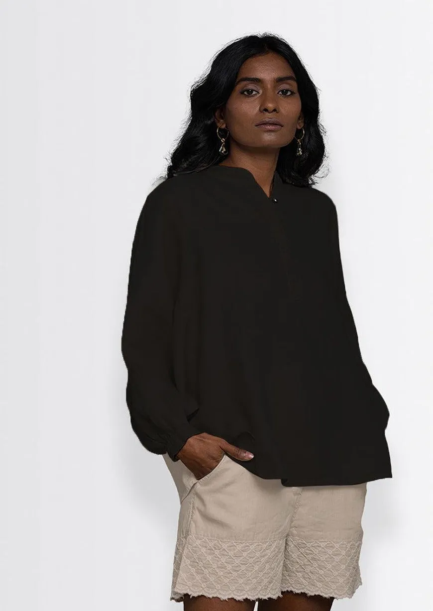 Afternoon Thunderstorm Shirt in Black