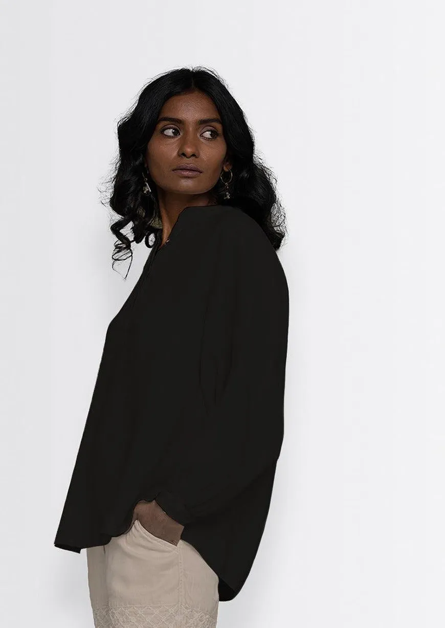 Afternoon Thunderstorm Shirt in Black