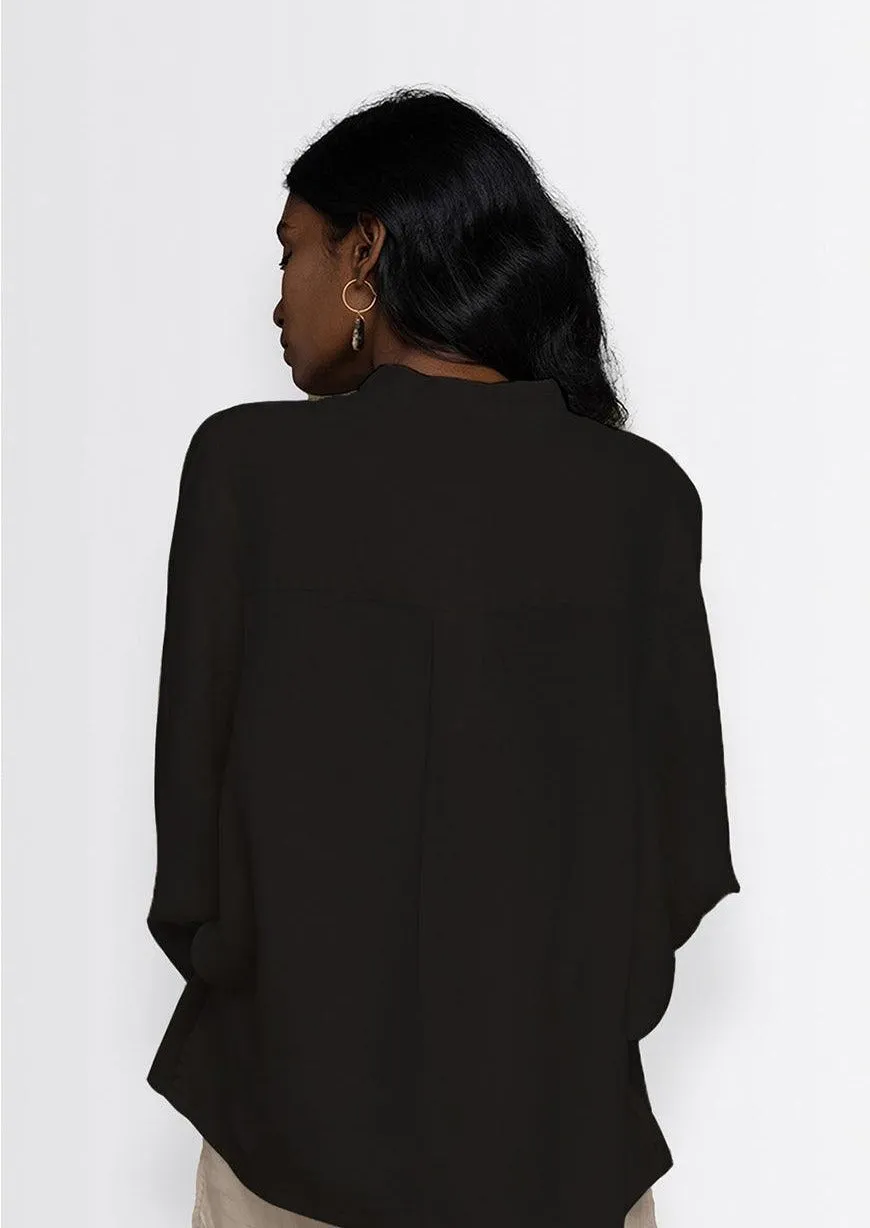 Afternoon Thunderstorm Shirt in Black