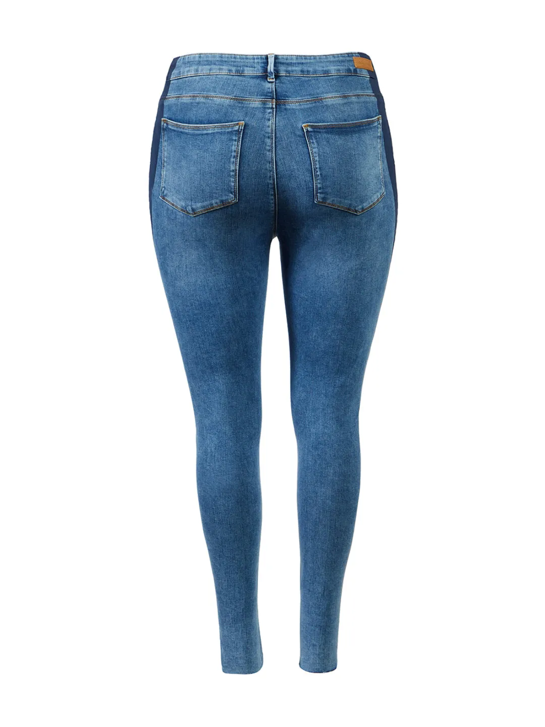 Alexa High Rise Coated Coastal Blue Jeans