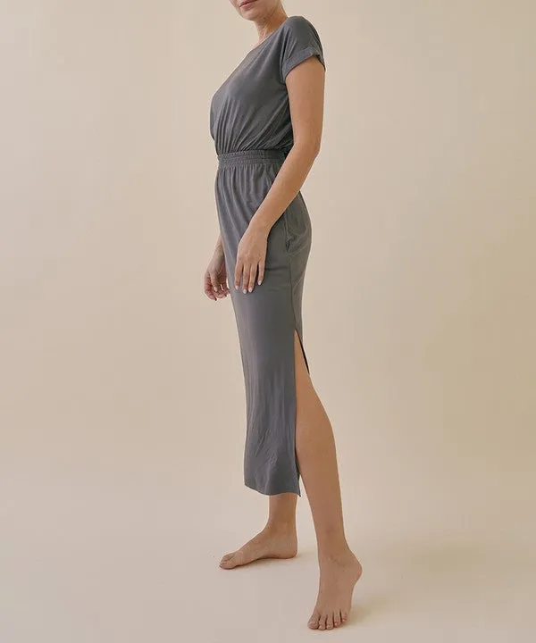 BAMBOO CASUAL ONE PIECE WITH POCKETS