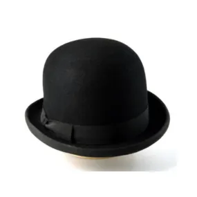 Black Bowler Leather Top Hat