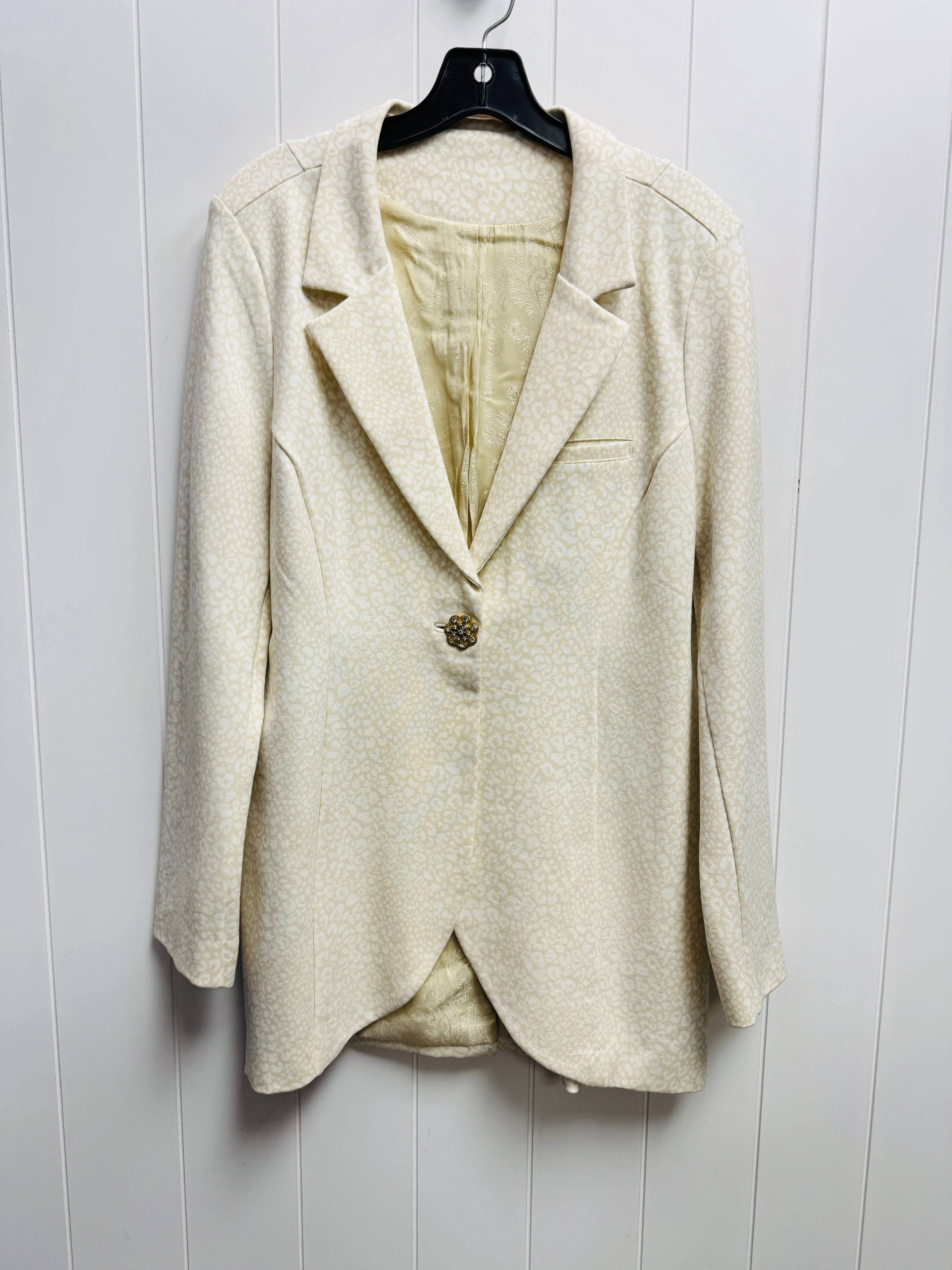 Blazer By Soft Surroundings In Cream, Size: M