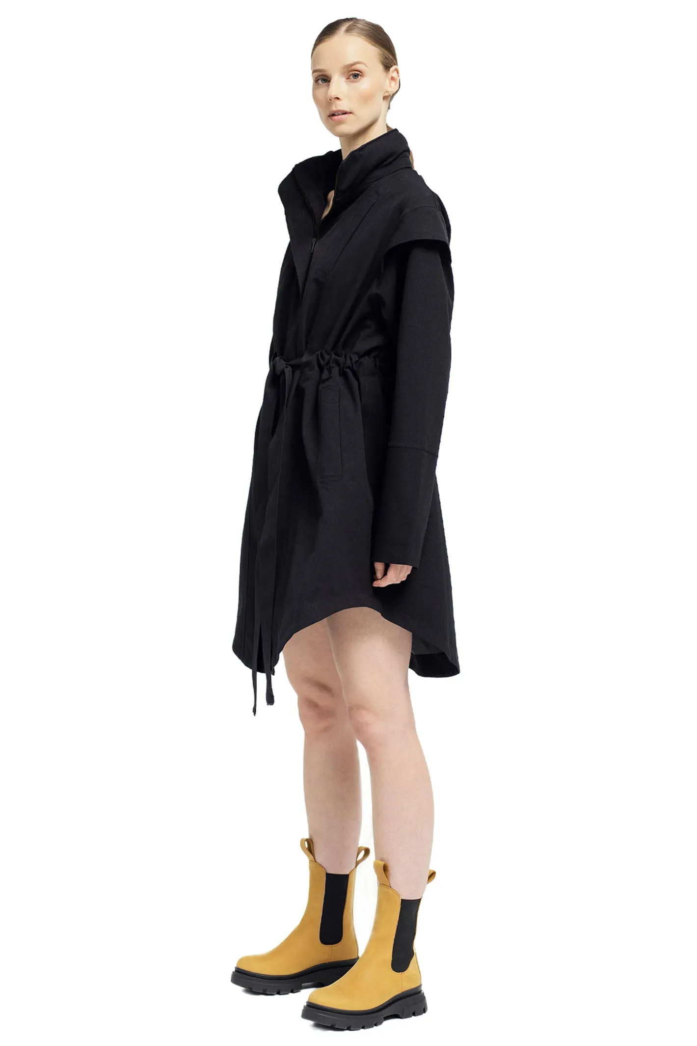 BRGN Monsun Coat New Black Waterproof 15032R2 095