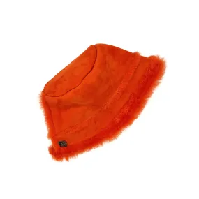 BUCKET HAT / Orange Toscana   Suede reversible