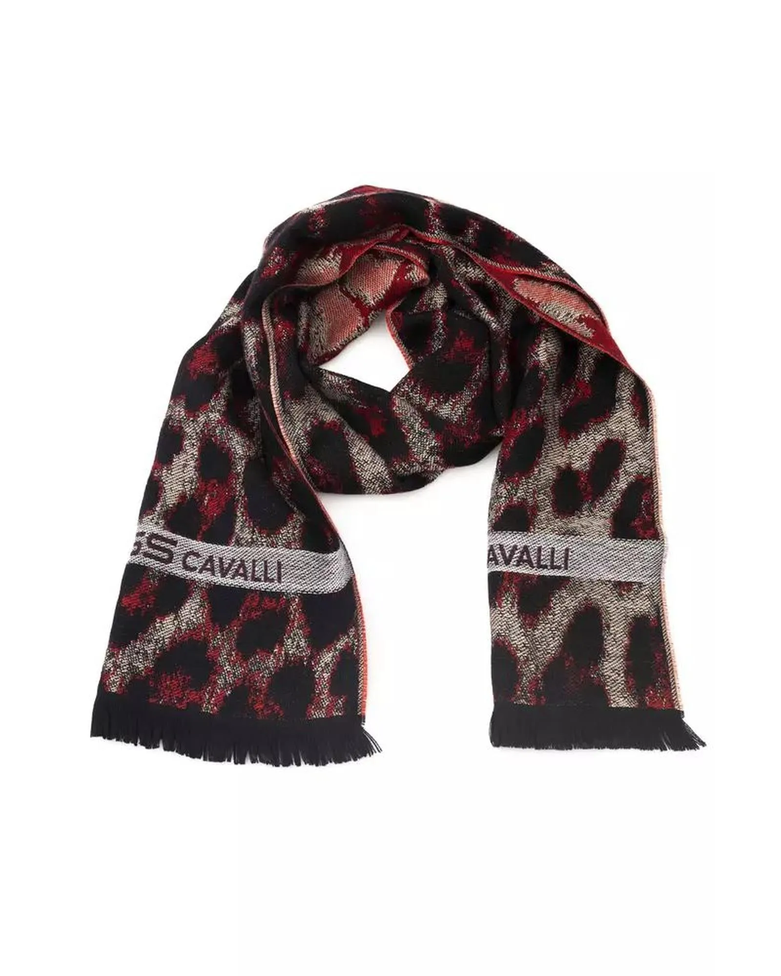 Cavalli Class Leopard Print Scarf CA22210