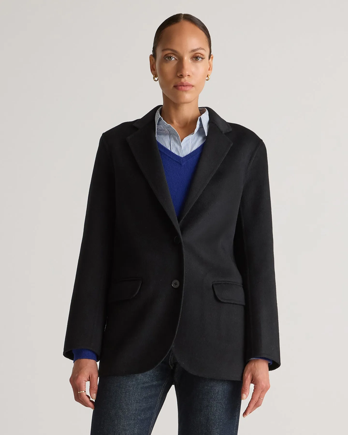 Double-Faced Merino Wool Soft Blazer