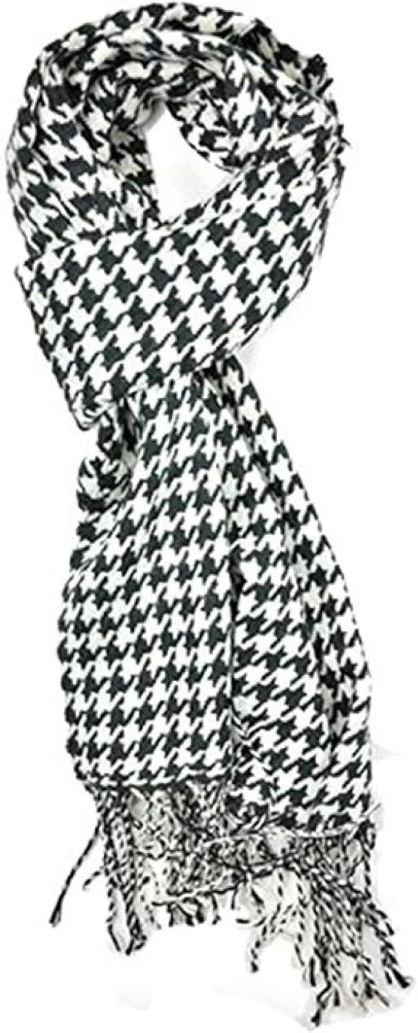 Elegant Classic Accessory Cashmere Soft Feel Wrap Scarf in Rich Plaids 12x72 Fringe Unisex