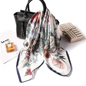 Elegant Imitation Silk Scarf - Luxurious and Versatile Accessory