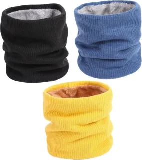 Fashionable Warm Scarf Set 3pcs Neck Gaiters for Men Women Winter Collar Scarf Neck Warmer