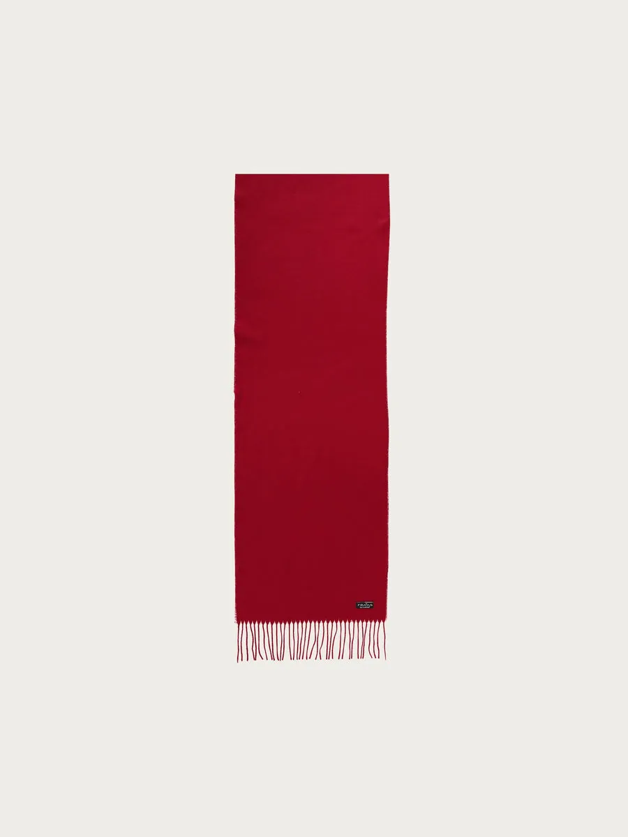 FRAAS Block Colour Cashmink Scarf Red
