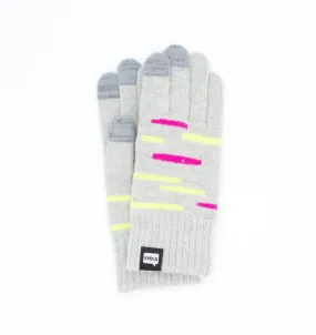 Gleam Knit Gloves (Light Grey)