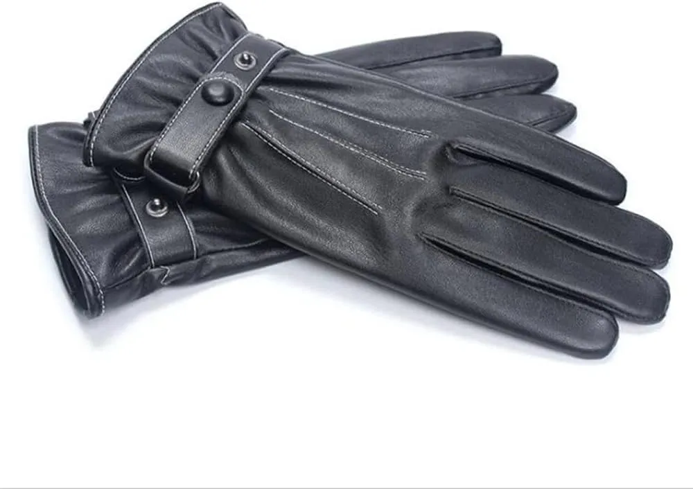 Glove Men's Warm Padded Thickening Gloves Touch Screen Driving Cycling Gloves