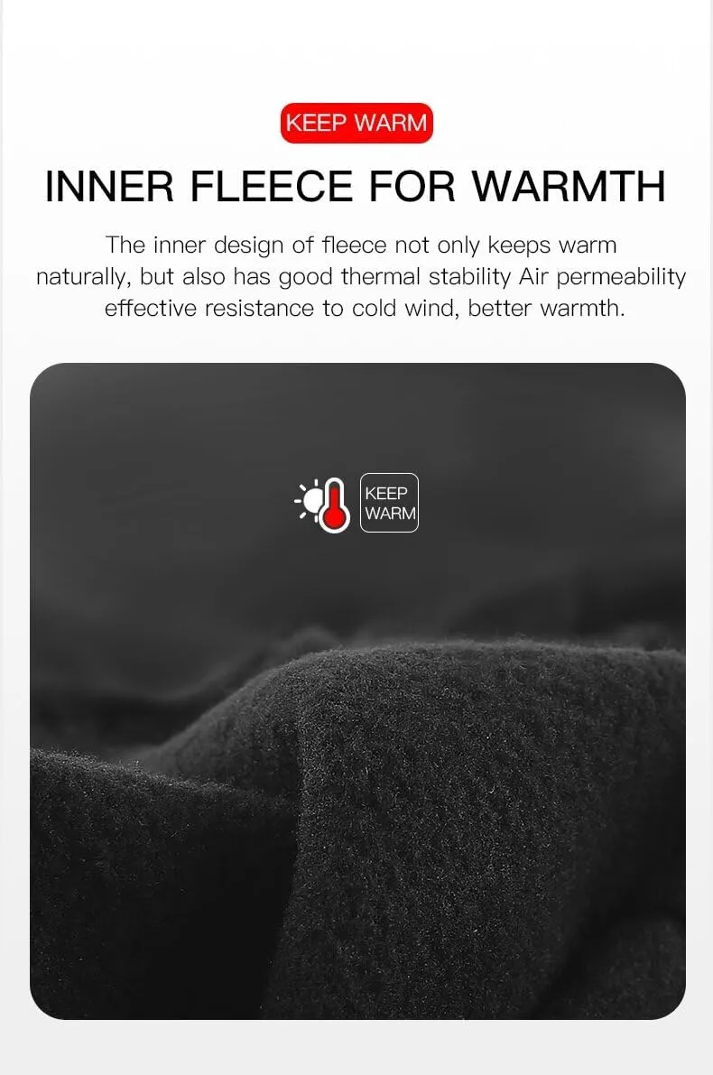 Gloves - Touch Screen Windproof, Warm & Adjustable. Perfect for Outdoor Running, Cycling, Fishing, Skiing & More