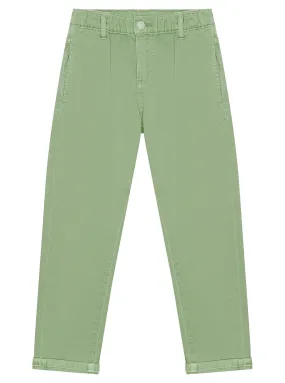 Green Twill Fashion Fit Pants (2-7)
