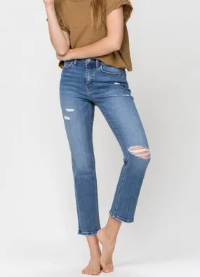 High Rise Sweet Polly Slim Straight Jeans