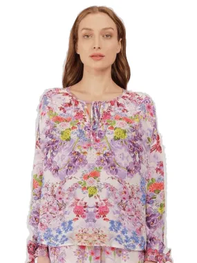 Inoa Como Sago Top In Lilac With Crystals