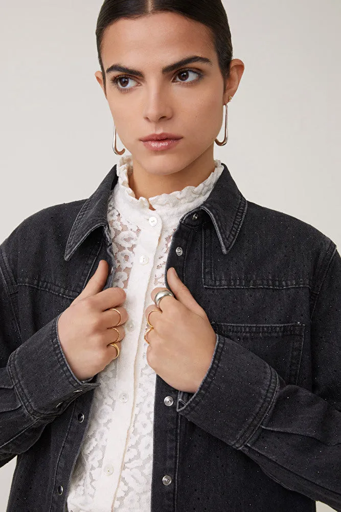 Lamber Flowy Shirt - Carbone