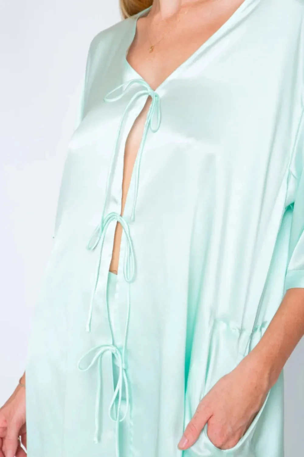 Lily Forbes - Milica Tie Top: Mint