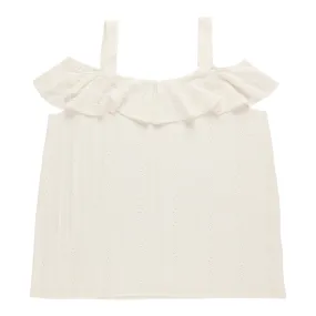 lily morgan Women's Plus Sleeveless Cold Shoulder Blouse