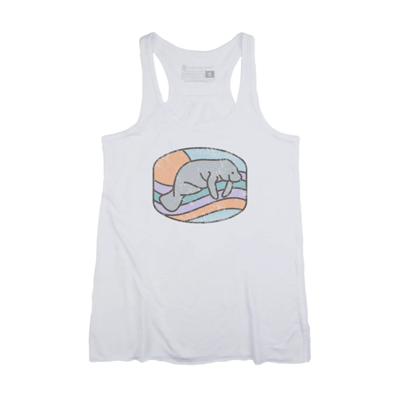 MANATEE FLOWY TANK - WHITE