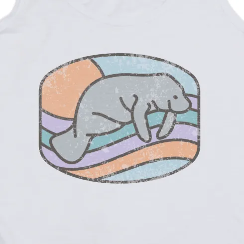 MANATEE FLOWY TANK - WHITE