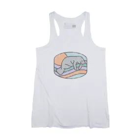 MANATEE FLOWY TANK - WHITE