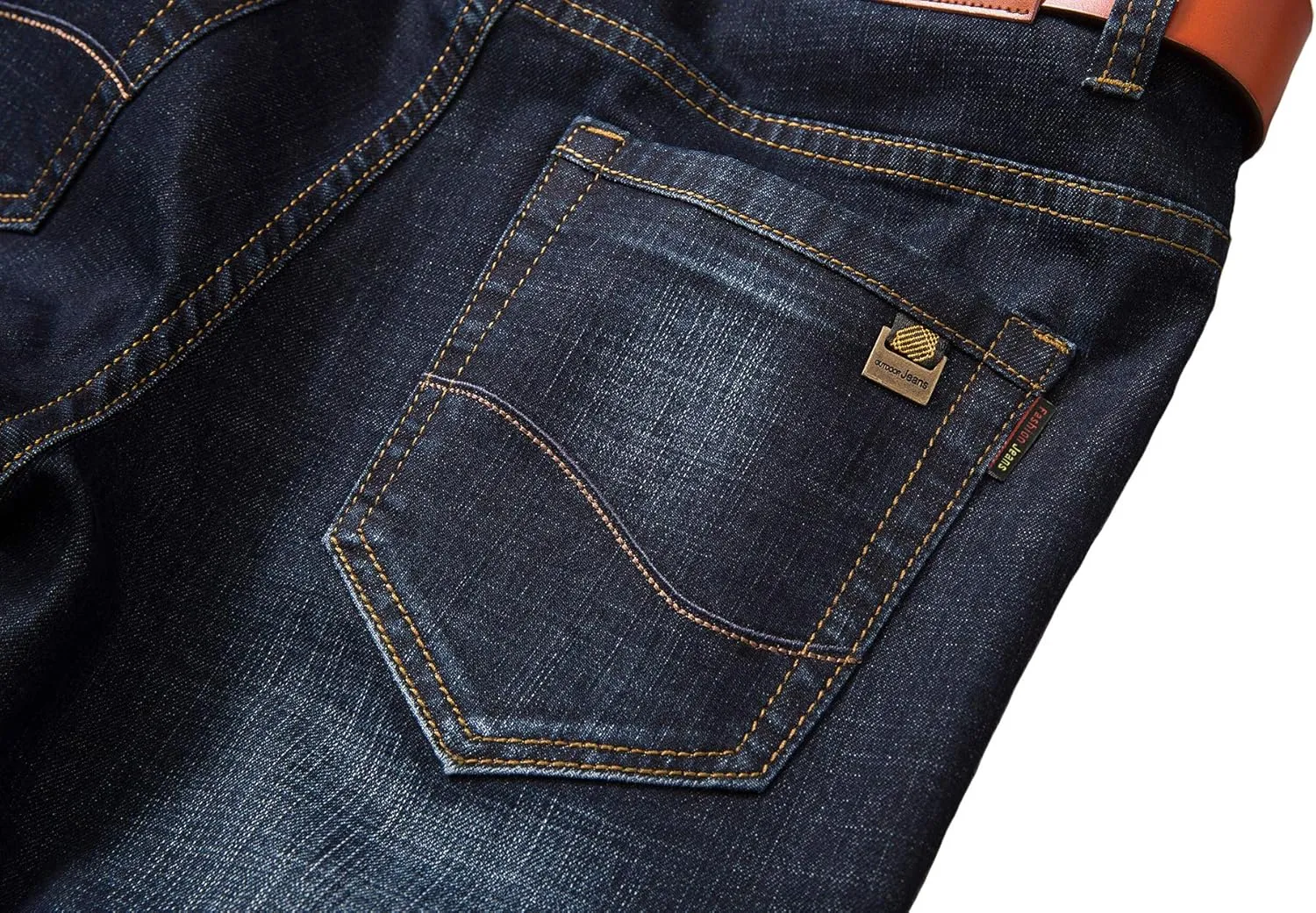Men's Casual Style Straight Fit Jeans