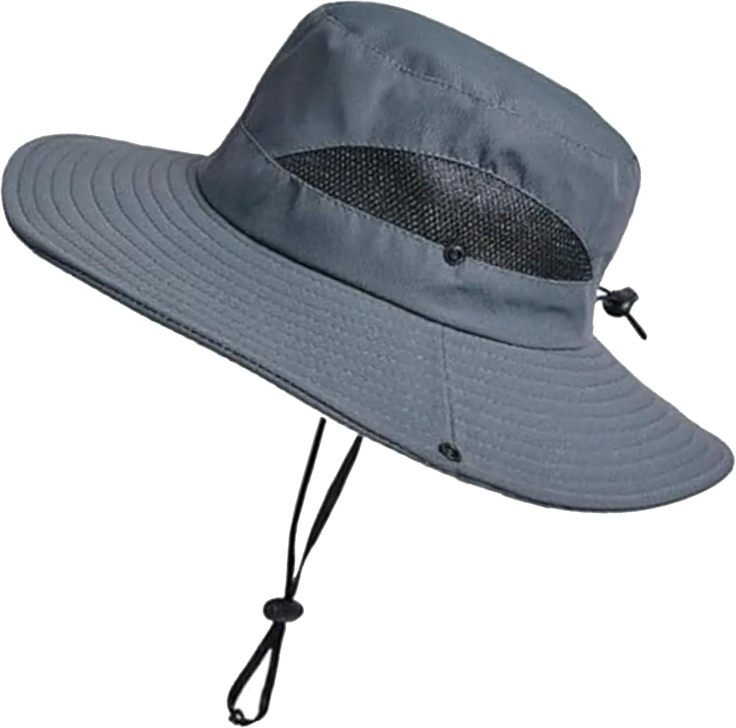 Outdoor Wide-Brim Sun Hat Men Women Sun Protection with Breathable Mesh - Bucket Hat for Fishing, Beach, Hiking, and Travel