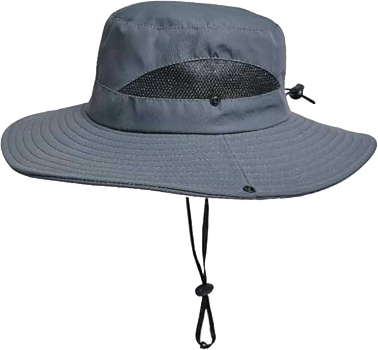 Outdoor Wide-Brim Sun Hat Men Women Sun Protection with Breathable Mesh - Bucket Hat for Fishing, Beach, Hiking, and Travel