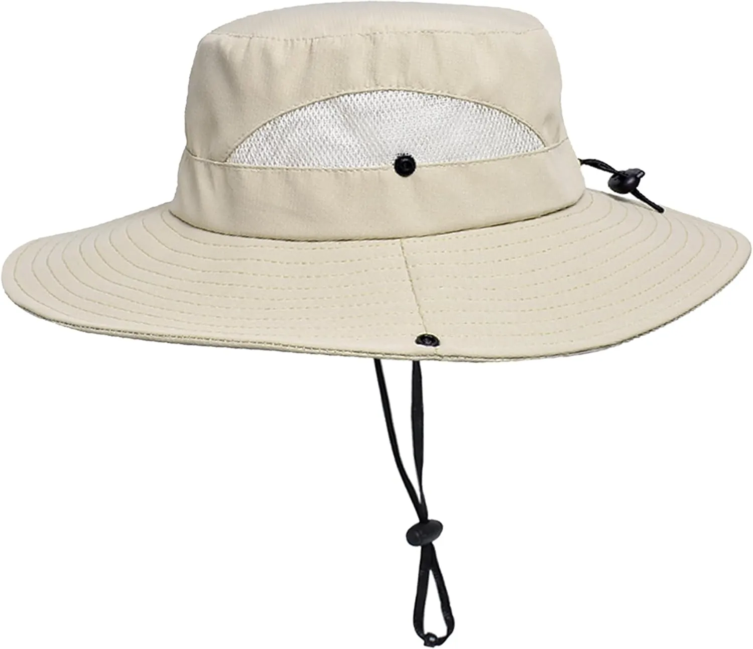 Outdoor Wide-Brim Sun Hat Men Women Sun Protection with Breathable Mesh - Bucket Hat for Fishing, Beach, Hiking, and Travel