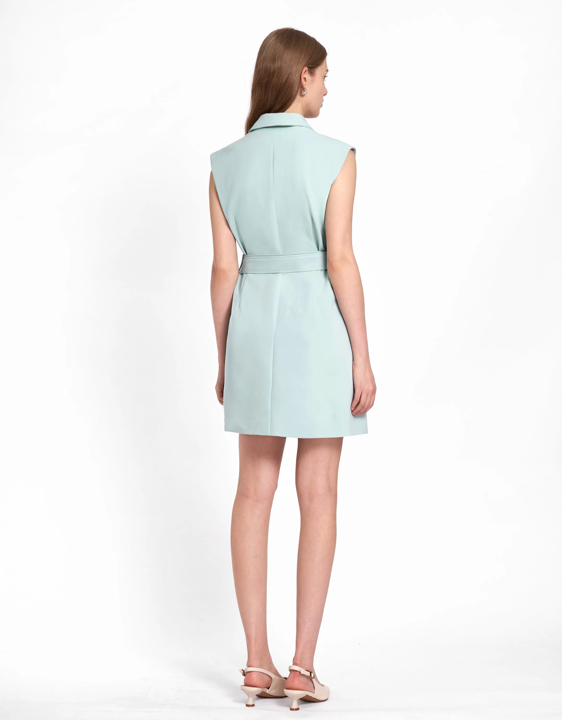 Patch Pocket Belt Dress