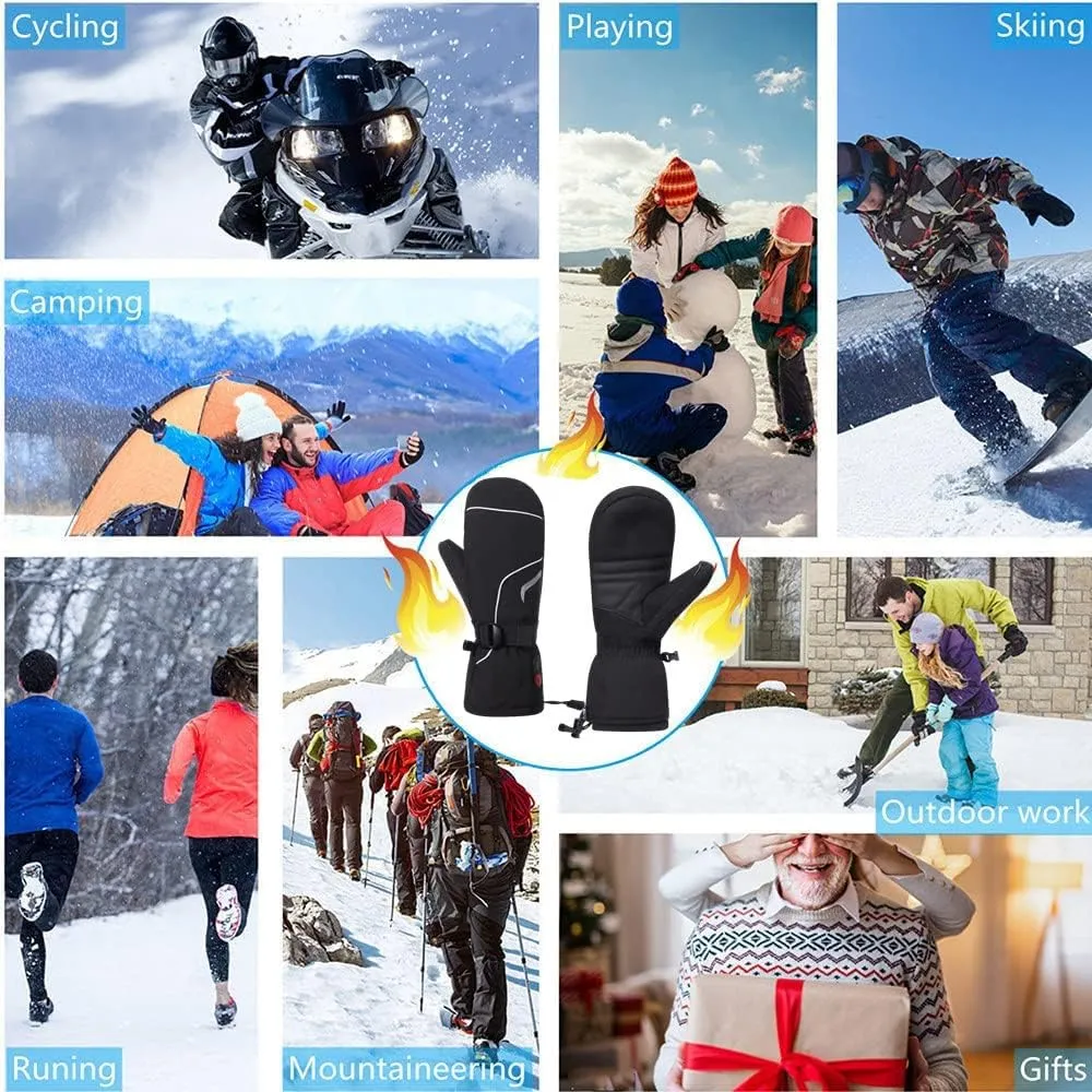 Savior Heated Gloves for Men and Women,Rechargeable Electric Heated Mittens,Suitable for Winter Outdoor Work,Skiing,Running,Hiking,etc.
