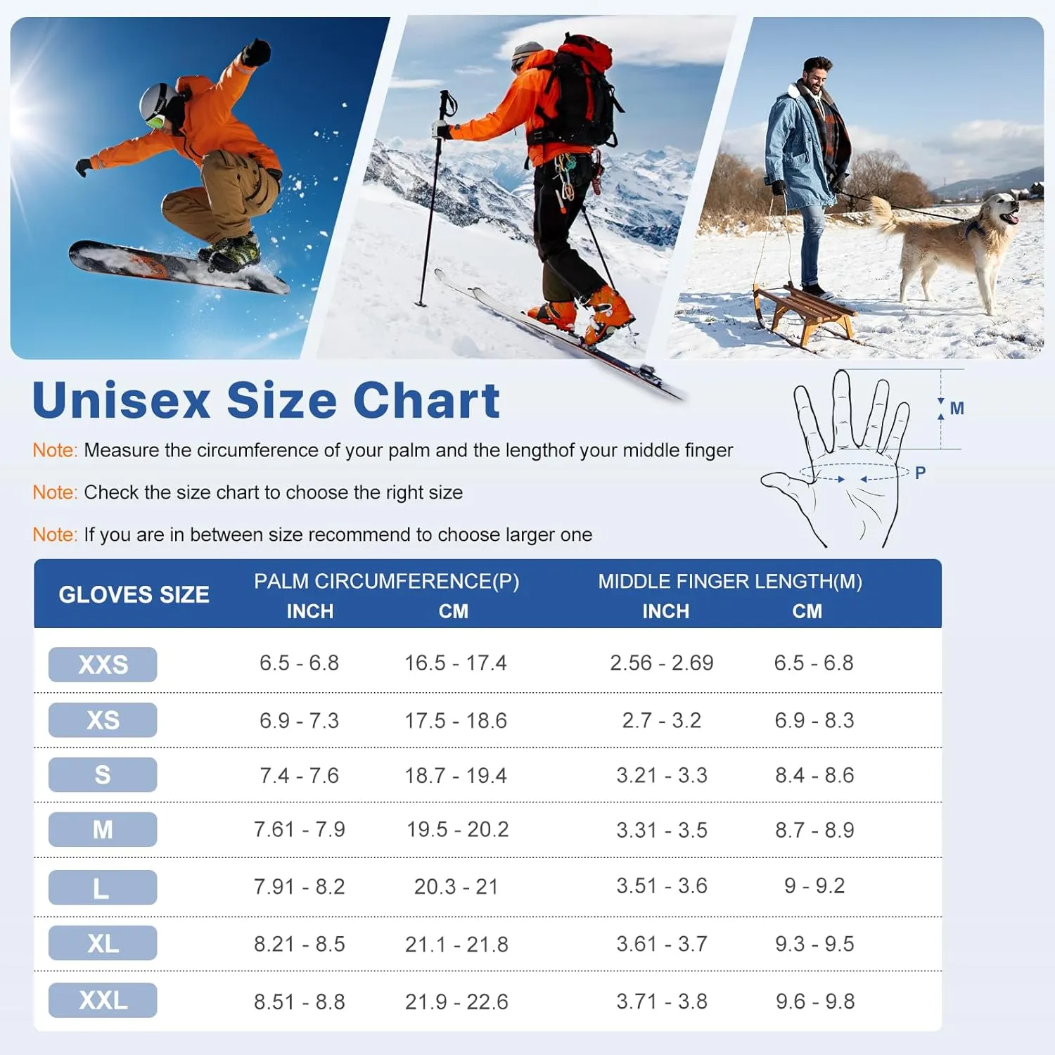 Savior Heated Gloves for Men and Women,Rechargeable Electric Heated Mittens,Suitable for Winter Outdoor Work,Skiing,Running,Hiking,etc.