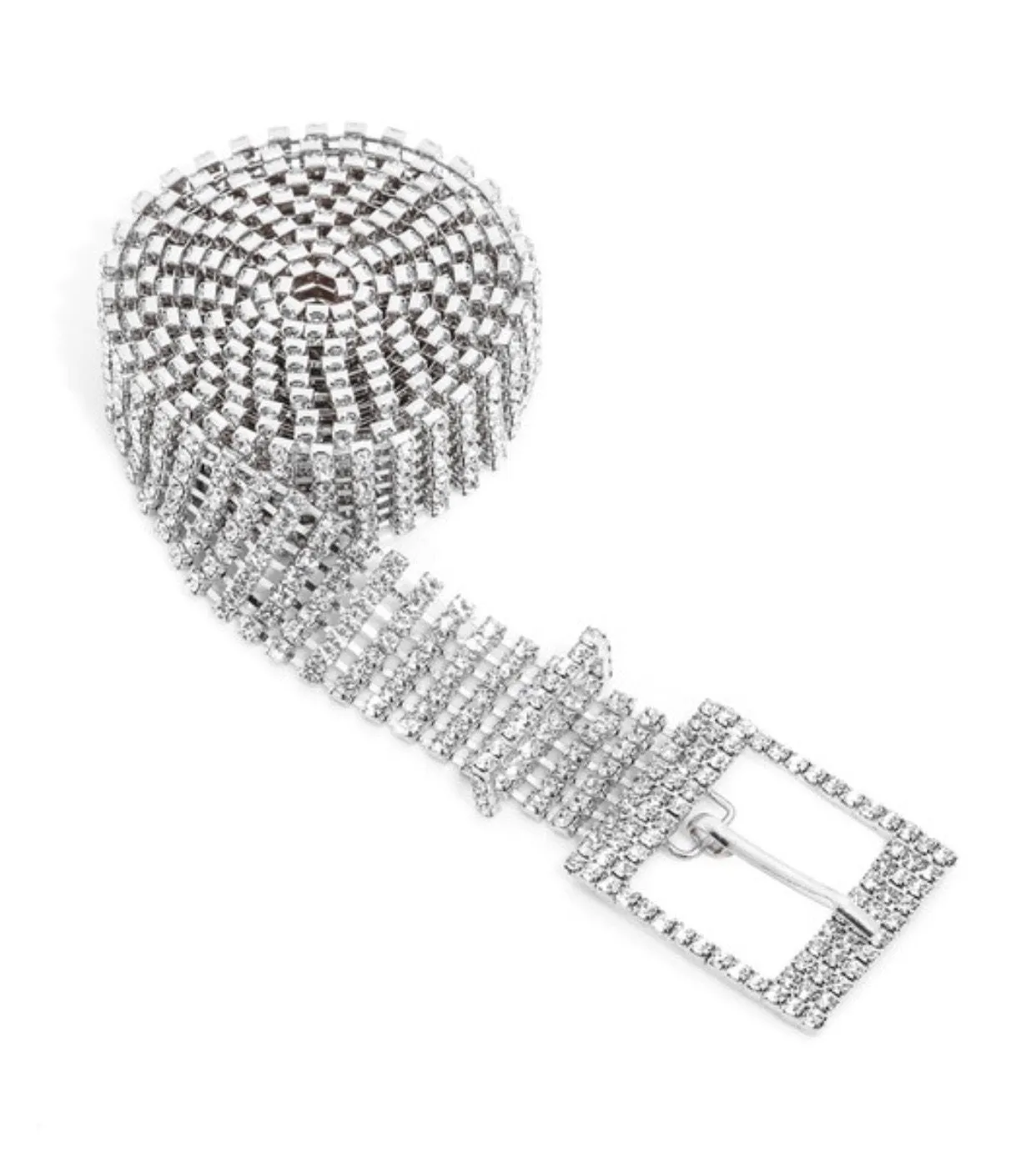 Sensi Rhinestone Studded Chain Belt