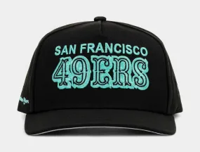Shoe Palace Exclusive San Francisco 49ers Curved Mint 950AF Snapback Mens Hat (Black/Mint)