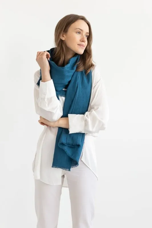Sky Blue linen scarf