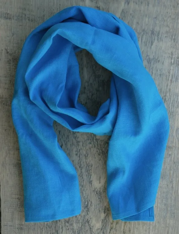 Sky Blue linen scarf