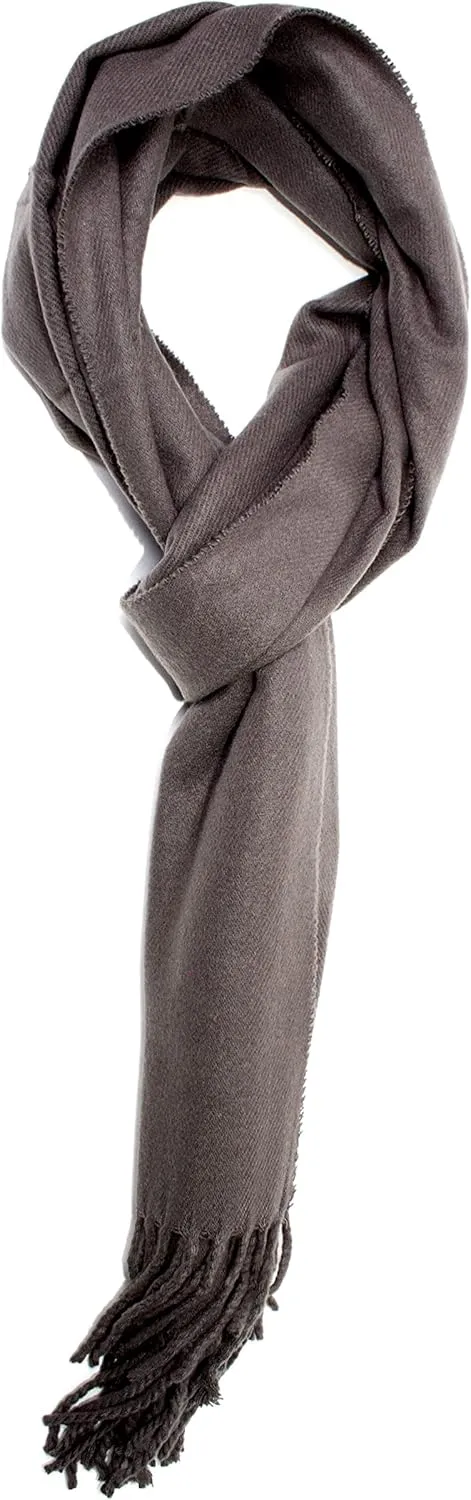 Soft Cashmere Feel Scarf for Women & Men  Warm Lightweight Winter Shawl Wrap, Cozy Red Long Scarf Gift for Her & Him