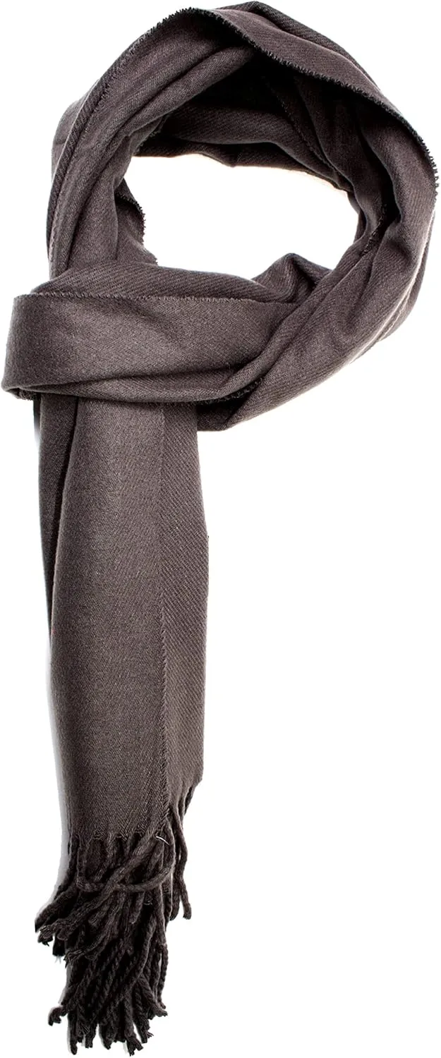 Soft Cashmere Feel Scarf for Women & Men  Warm Lightweight Winter Shawl Wrap, Cozy Red Long Scarf Gift for Her & Him