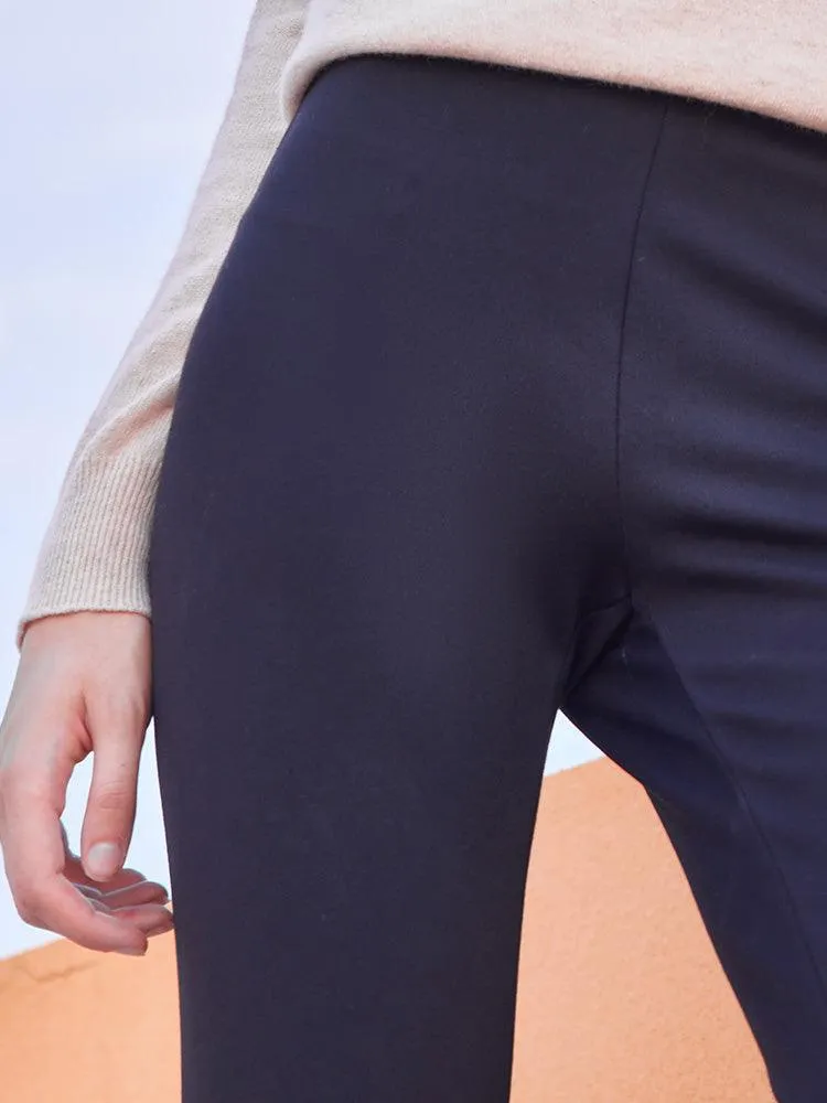 Stretchy Knit Full Length Pants