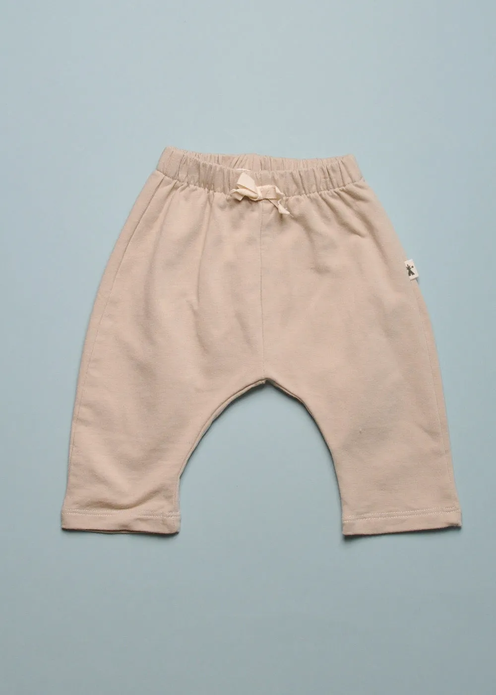 STRETCHY PULL-UP  PANTS - SAND