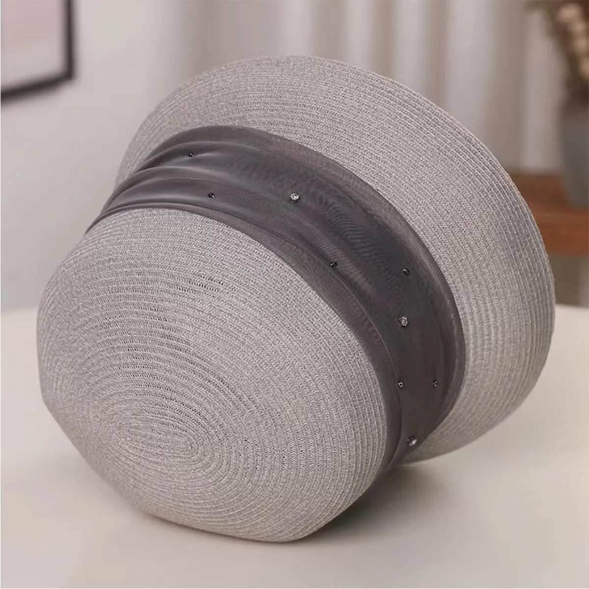 Summer Floppy Cloche Straw Sun Hats for Women Beach Foldable Bucket Hat Gift