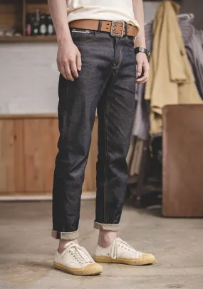 Tooling Retro Casual Pure Denim Straight Heavy Men's Jeans