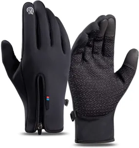 Touchscreen Winter Gloves Cold Skiing Waterproof Warm Snow Gloves For Men And Women,Black XL
